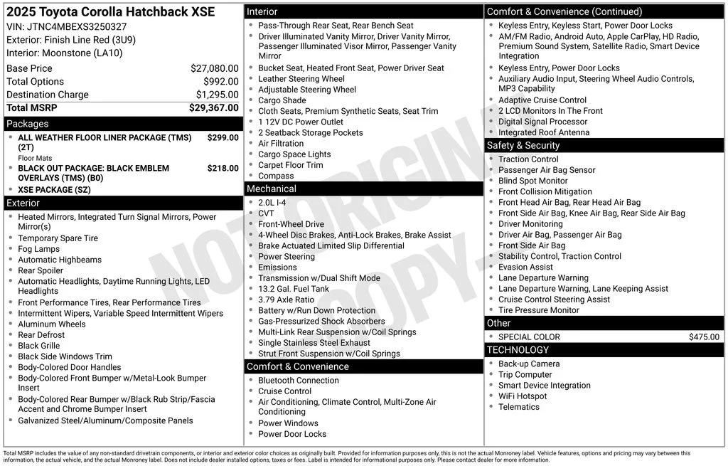 Used 2025 Red Toyota XSE image 6