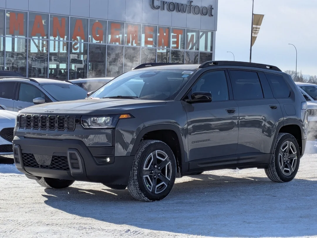 New 2026 Grey Jeep Laredo - - 4x4 - Adaptive Cruise - 12.3 Display - Heated Seats/Wheel - Compact Spare Tire & More! image 4