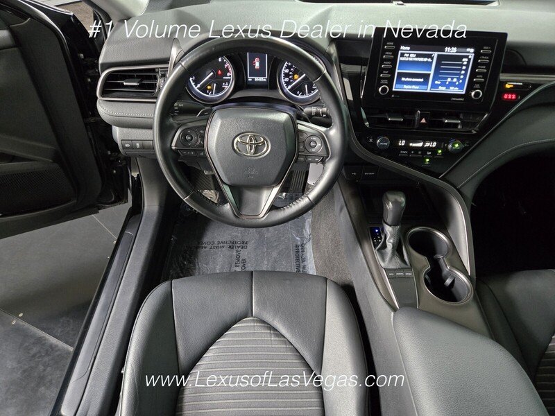 Used 2022 Midnight Black Metallic Toyota SE image 15