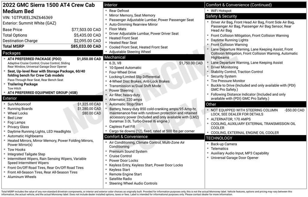 2022 GMC Sierra 1500 AT4 - Photo 31