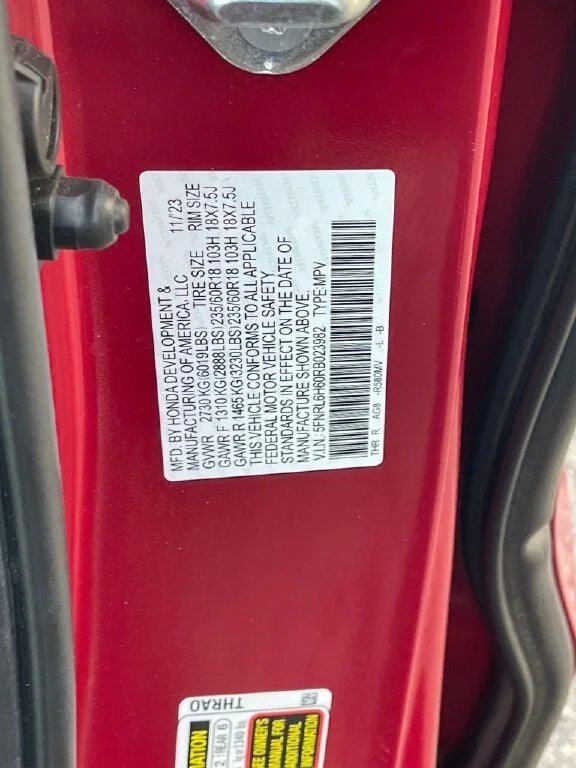 Used 2024 Radiant Red Metallic II Honda EX-L image 40