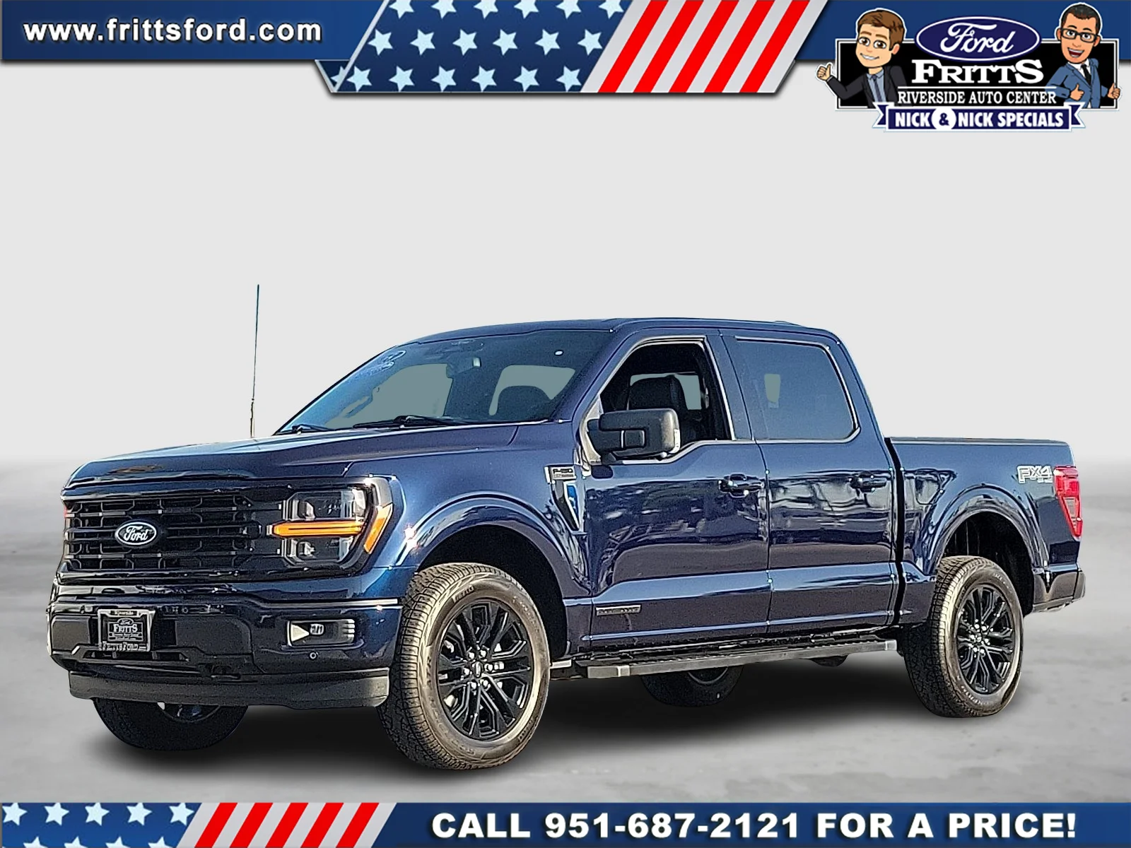 Certified Used 2025 Blue Metallic Ford XLT image 1