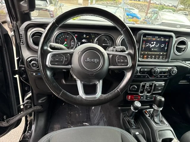 Used 2021 Black Clearcoat Jeep Unlimited Rubicon 4xe image 17
