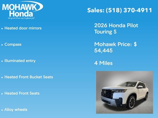 New 2026 Platinum White Pearl Honda Touring S image 14