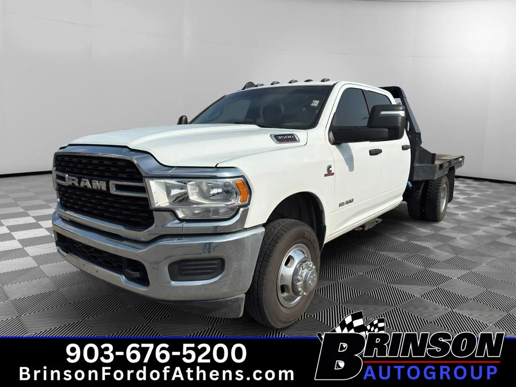 Used 2024 Bright White Clearcoat Ram SLT image 1