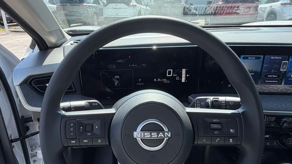 New 2026 Aspen White TriCoat / Super Black Two-tone Nissan SV image 18