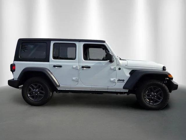 Used 2025 Bright White Clearcoat Jeep Sport S image 6