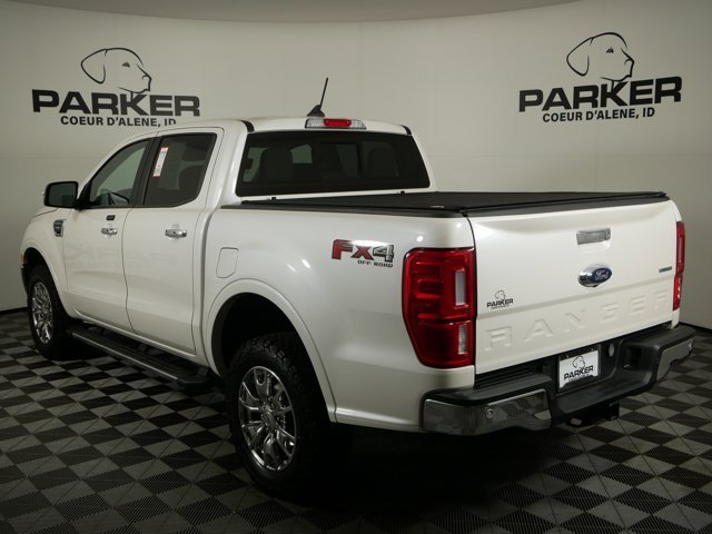 Used 2019 White Platinum Tri-Coat Ford Crew Cab LARIAT w/ FX4 Off-Road Pkg & Technology Pkg image 7