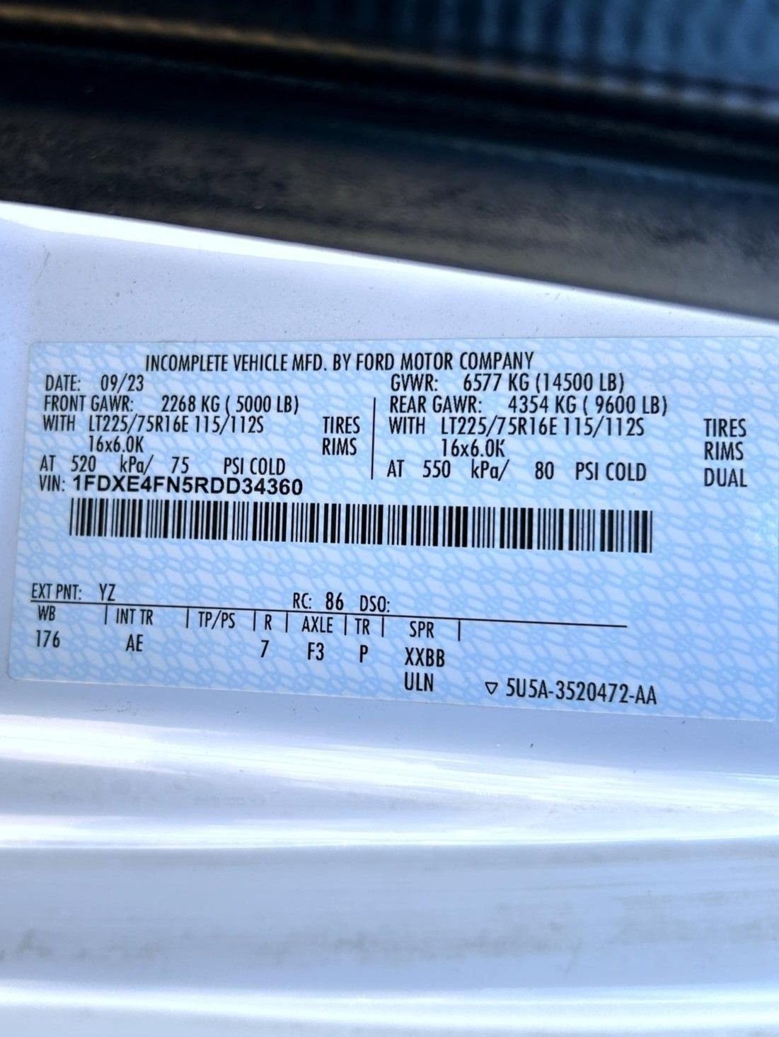 Used 2024 White Ford Base image 21