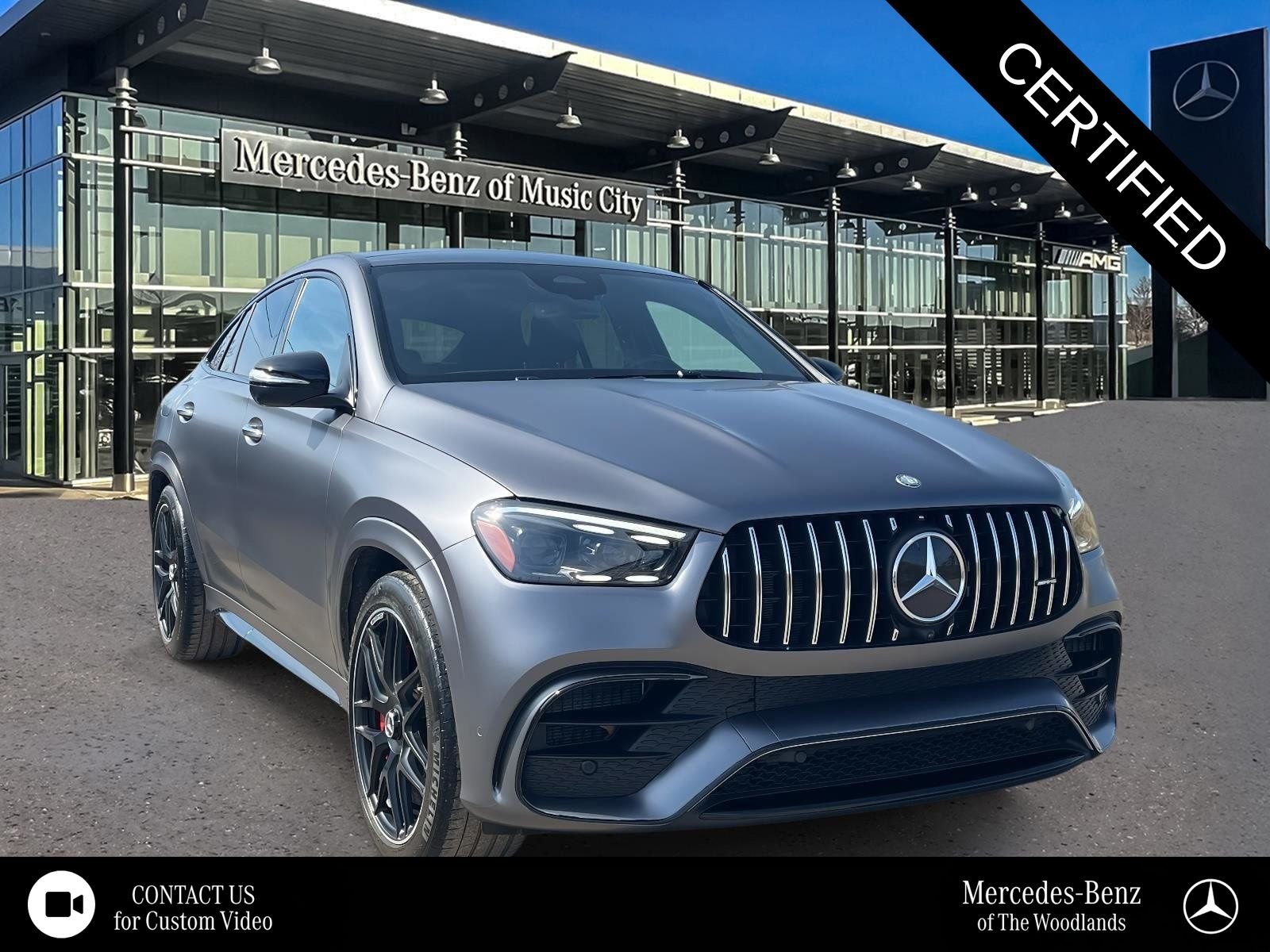 Certified Used 2025 Moonlight White Metallic Mercedes-Benz GLE 63 S AMG® image 1