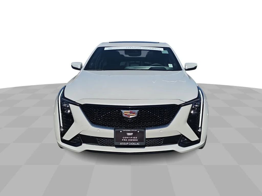 Used 2025 Crystal White Tricoat Cadillac Sport image 3