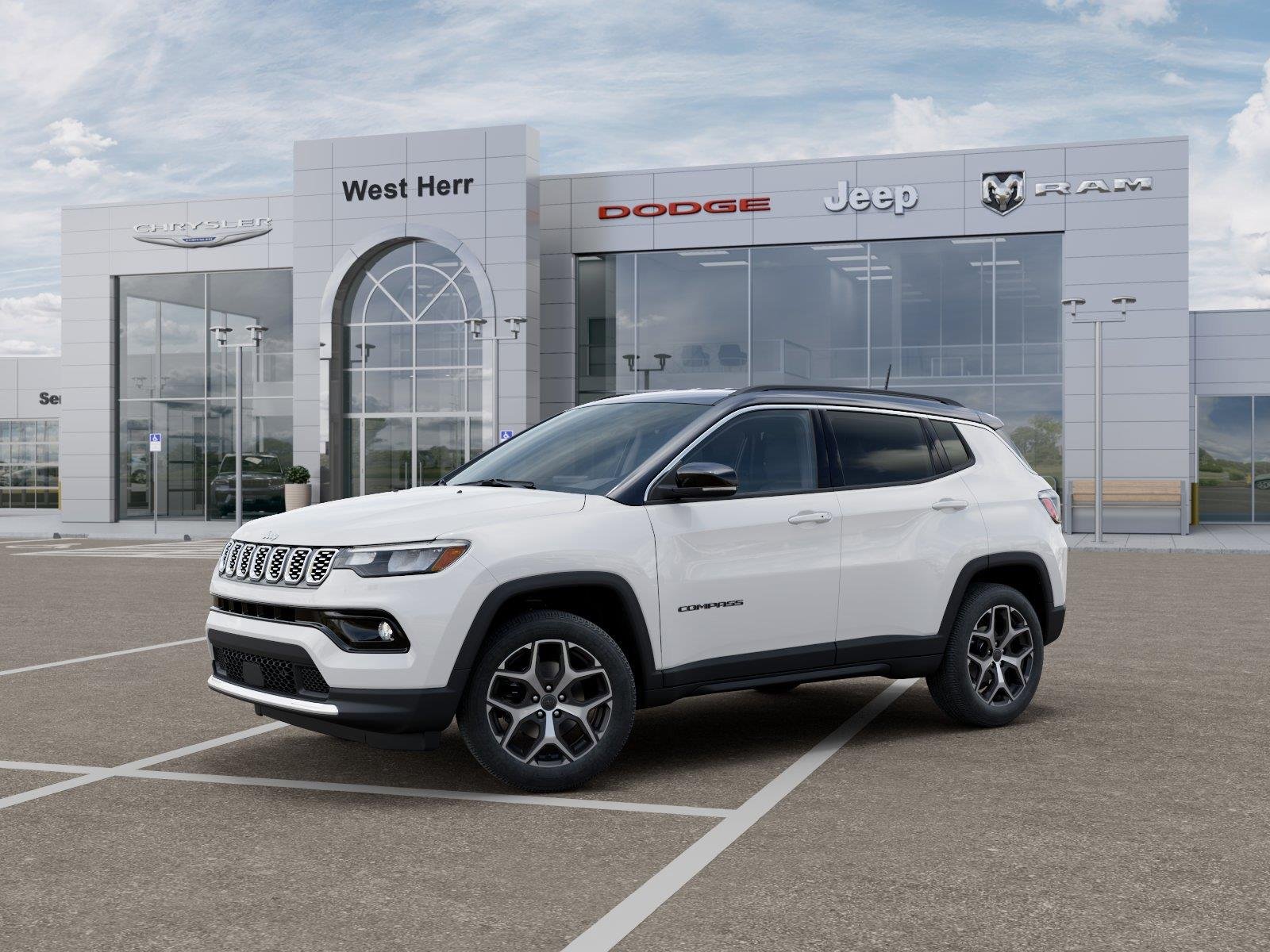 New 2026 Bright White Clear-Coat Exterior Paint Jeep Limited image 2