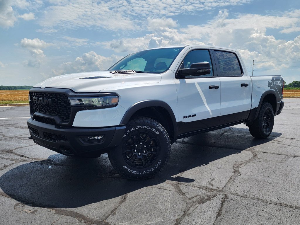 Used 2025 Bright White Clearcoat Ram Rebel image 1