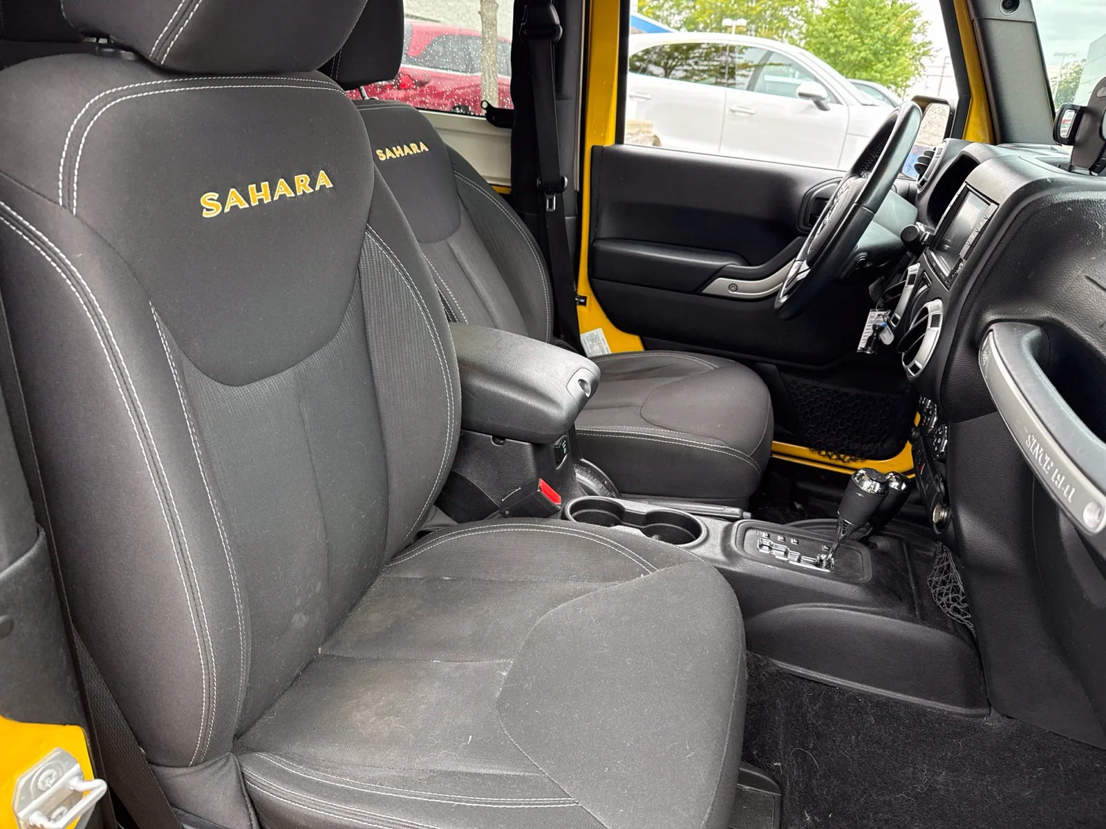 Used 2015 Baja Yellow Clearcoat Jeep Sahara image 14