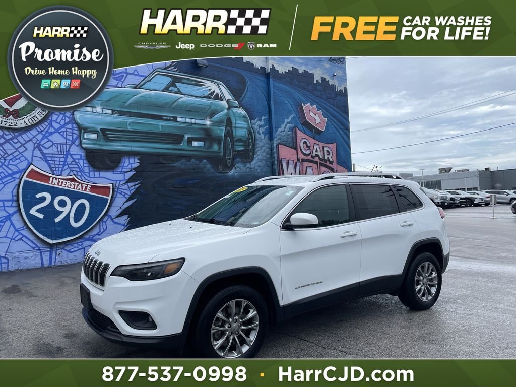 Certified Used 2019 White Jeep Latitude Plus image 1