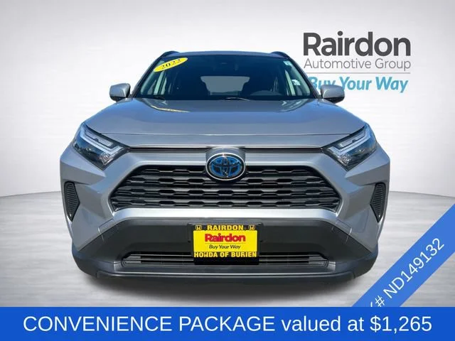 Used 2022 Silver Sky Metallic Toyota Hybrid XLE image 2