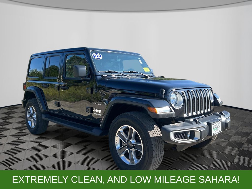 Used 2022 Black Jeep Unlimited Sahara image 7