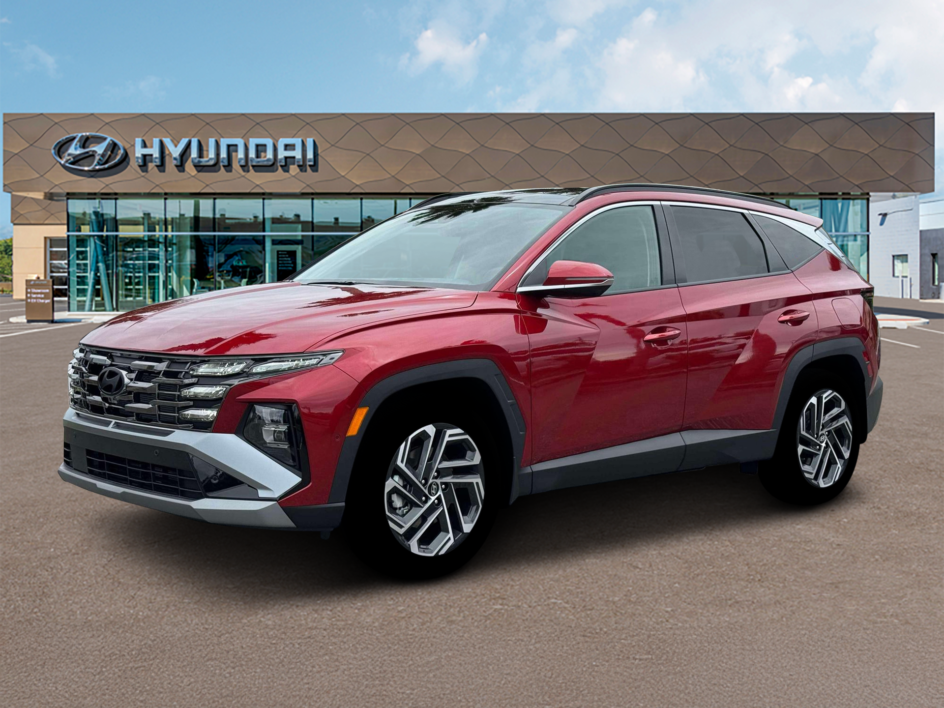 New 2026 Red Hyundai Limited AWD image 2