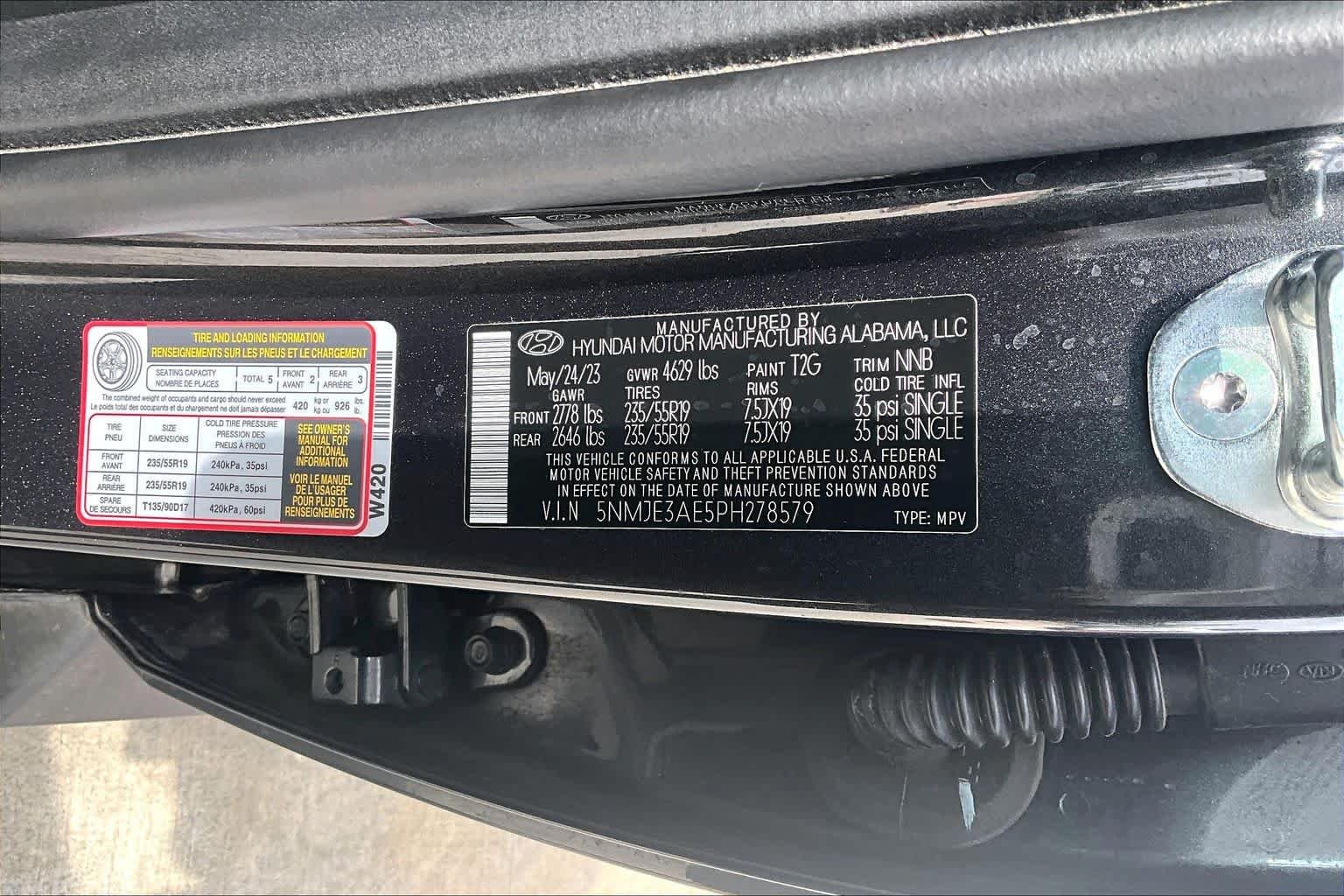 Used 2023 Portofino Gray Hyundai Limited image 33