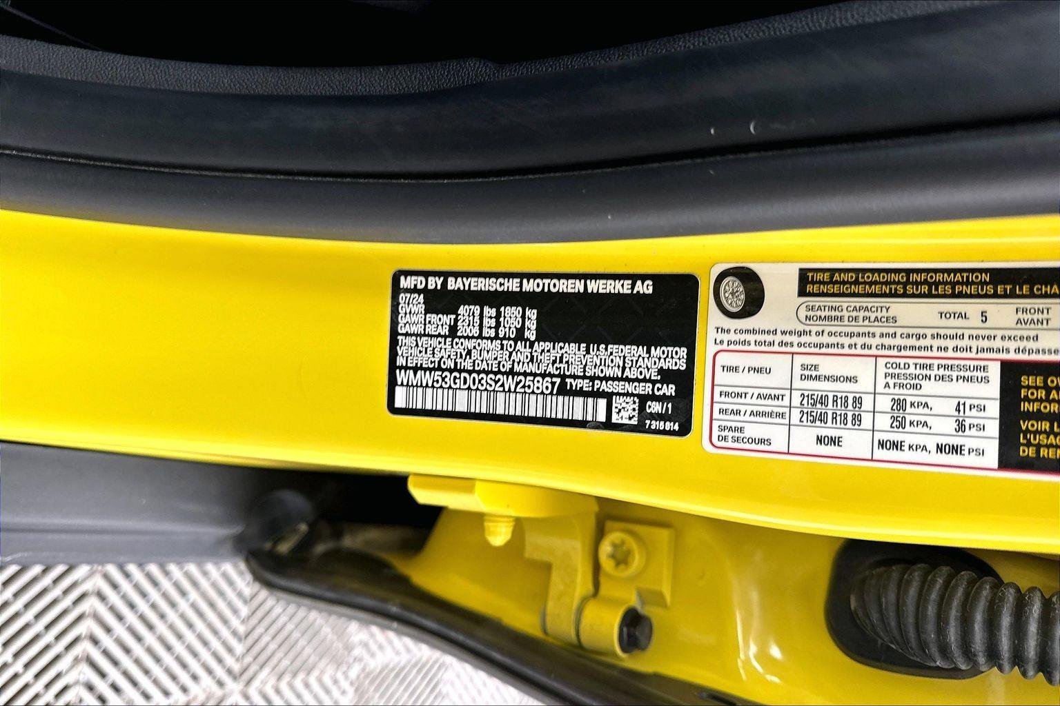Used 2025 Sunny Side Yellow MINI Cooper S image 26