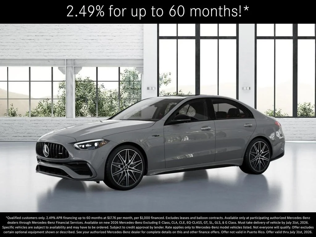 New 2026 MANUFAKTUR Alpine Grey Mercedes-Benz AMG® C 43 4MATIC Sedan image 80