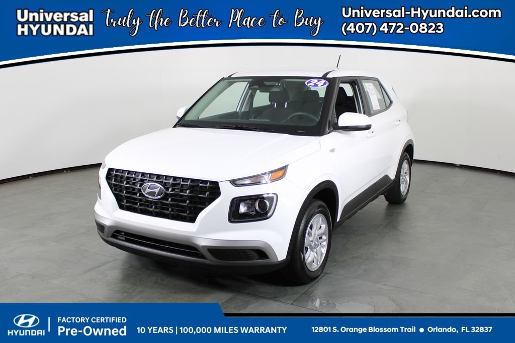 Certified Used 2024 White Hyundai SE image 1