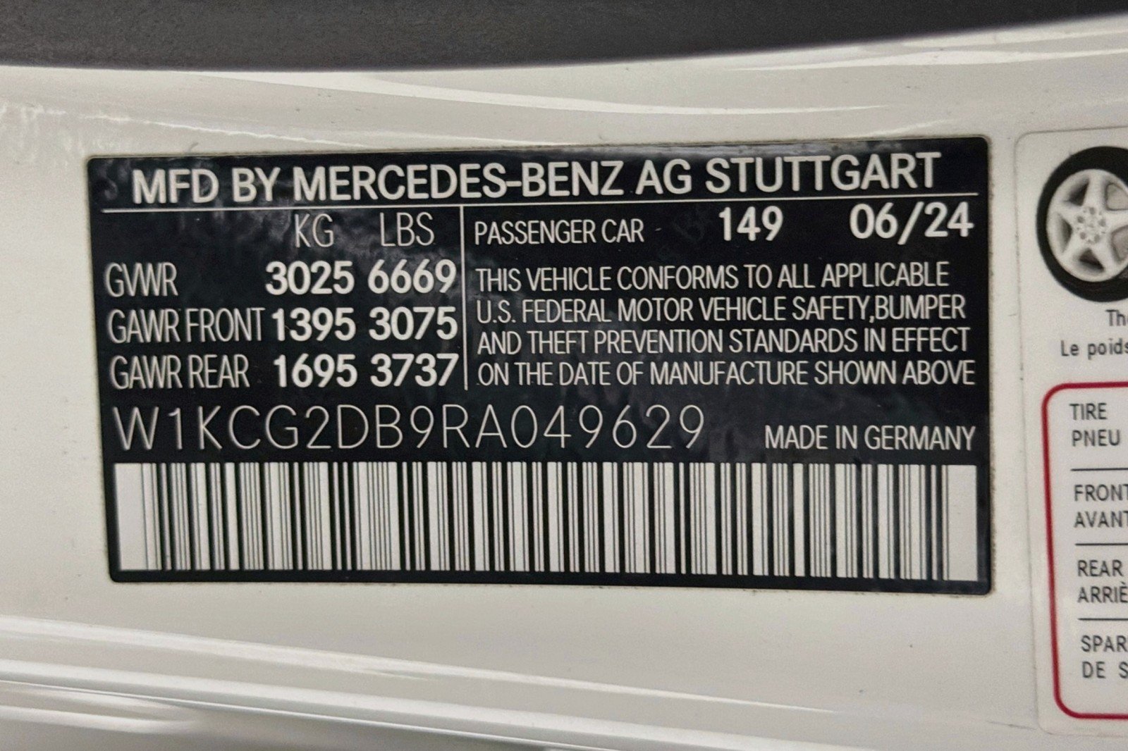 Certified Used 2024 Polar White Mercedes-Benz EQS 450+ image 27