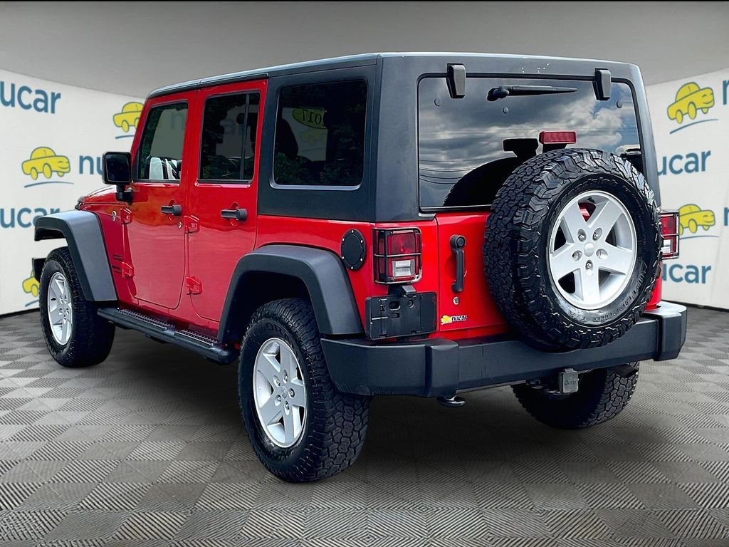 Used 2017 Red Jeep Unlimited Sport image 4