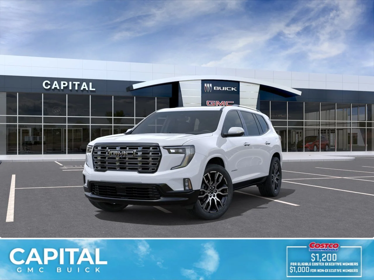 New 2026 GLACIER WHITE TRICOAT GMC Denali Ultimate image 8