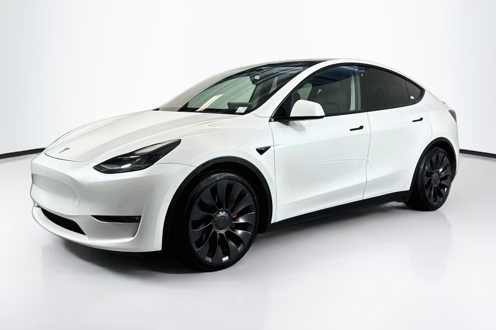 Used 2021 Pearl White Multi-Coat Tesla Performance image 1