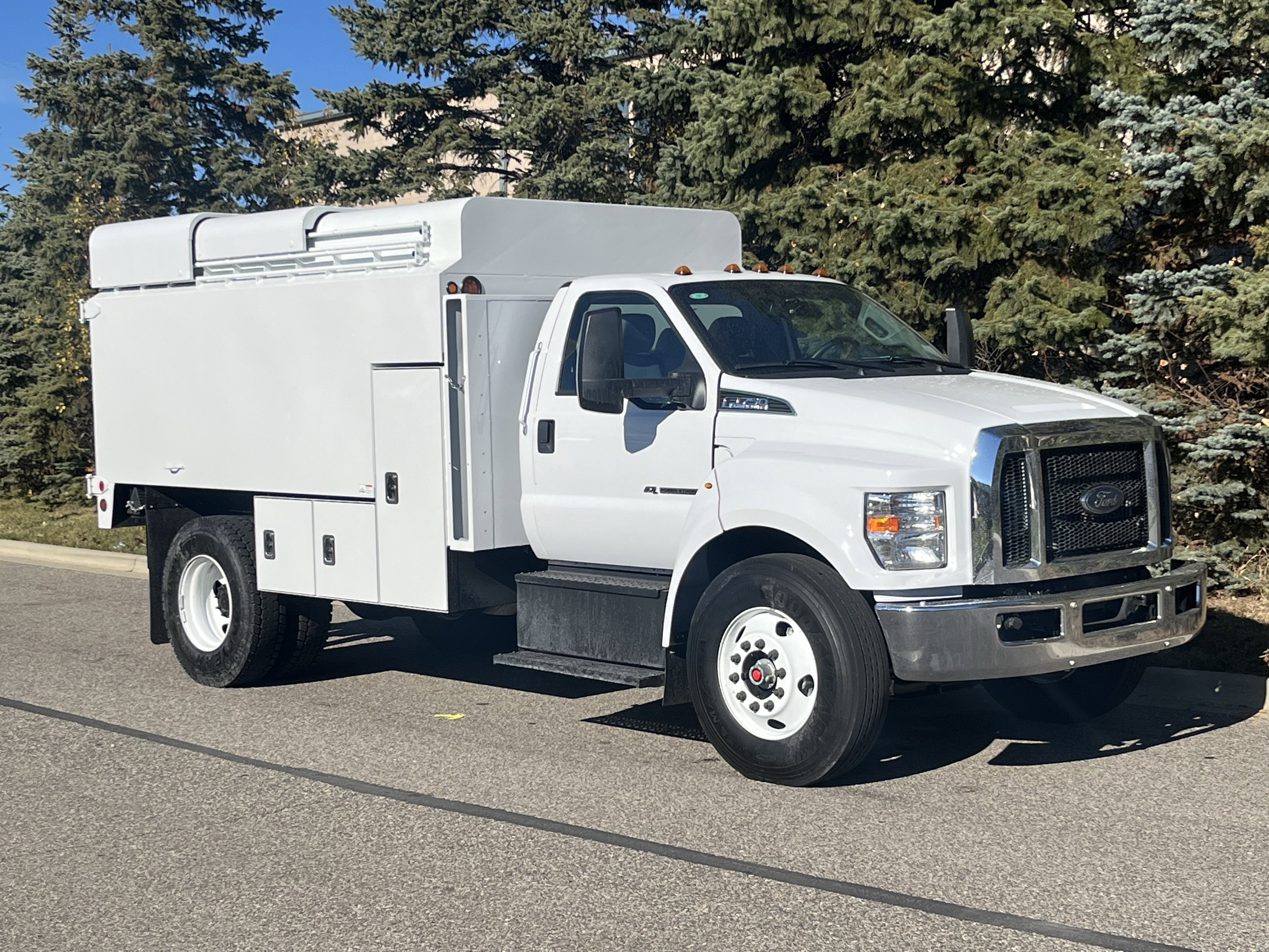 New 2025 Oxford White Ford CHIPPER BODY image 2