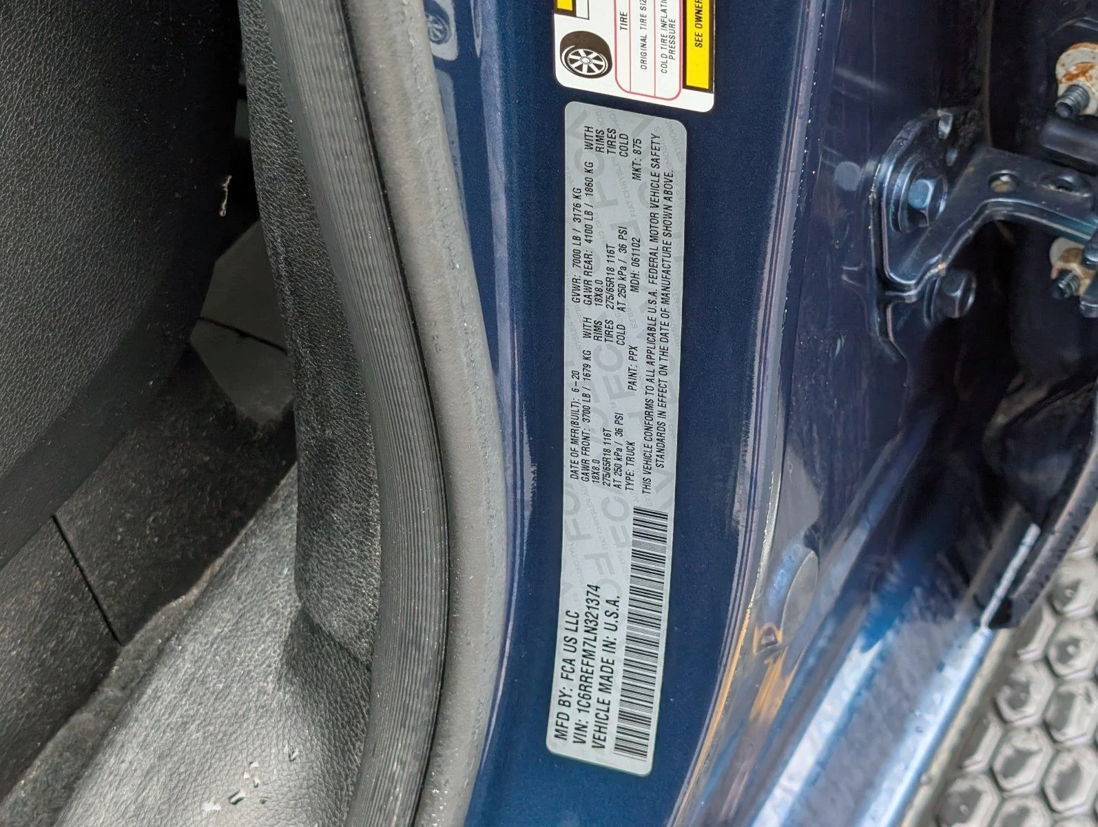 Used 2020 Patriot Blue Pearlcoat Ram Big Horn image 11