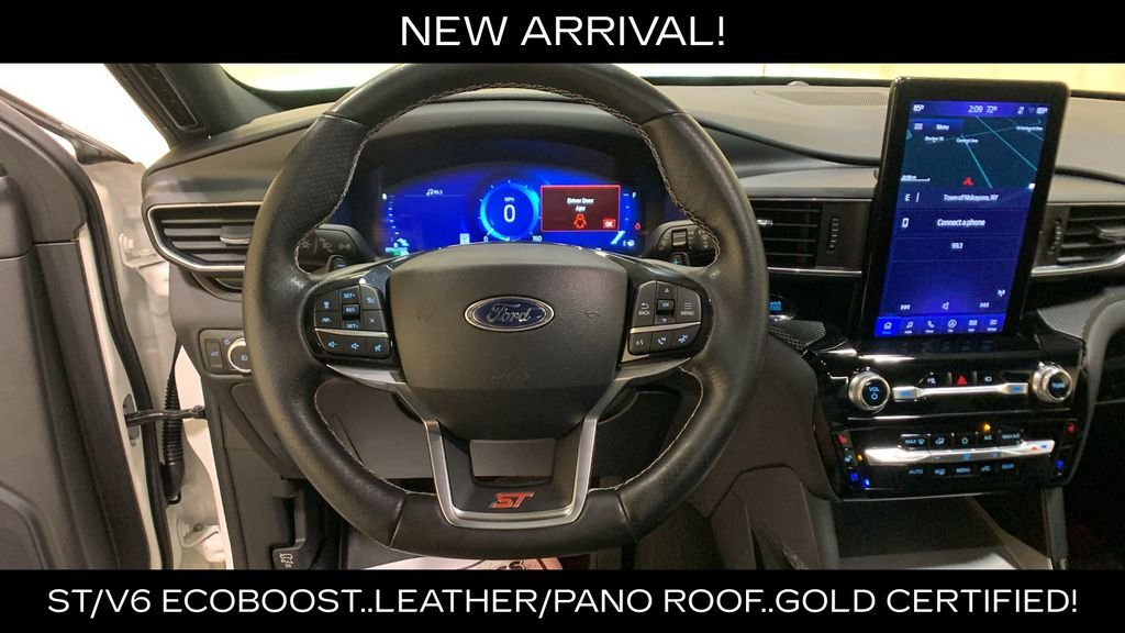 Certified Used 2022 White Metallic Ford ST image 36