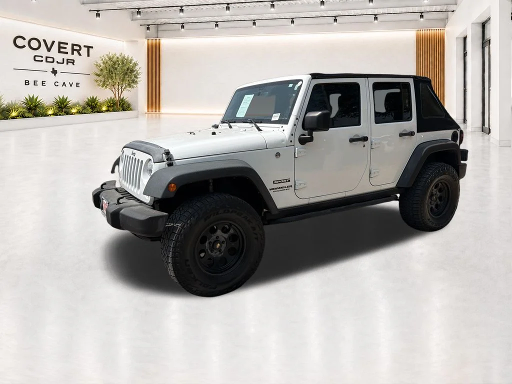 Used 2017 White Jeep Unlimited Sport image 4
