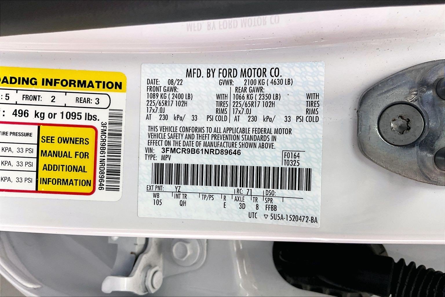 Used 2022 Oxford White Ford Big Bend image 35