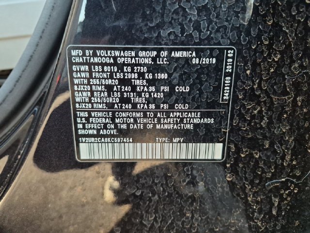 Used 2019  Volkswagen 3.6L V6 SE image 33