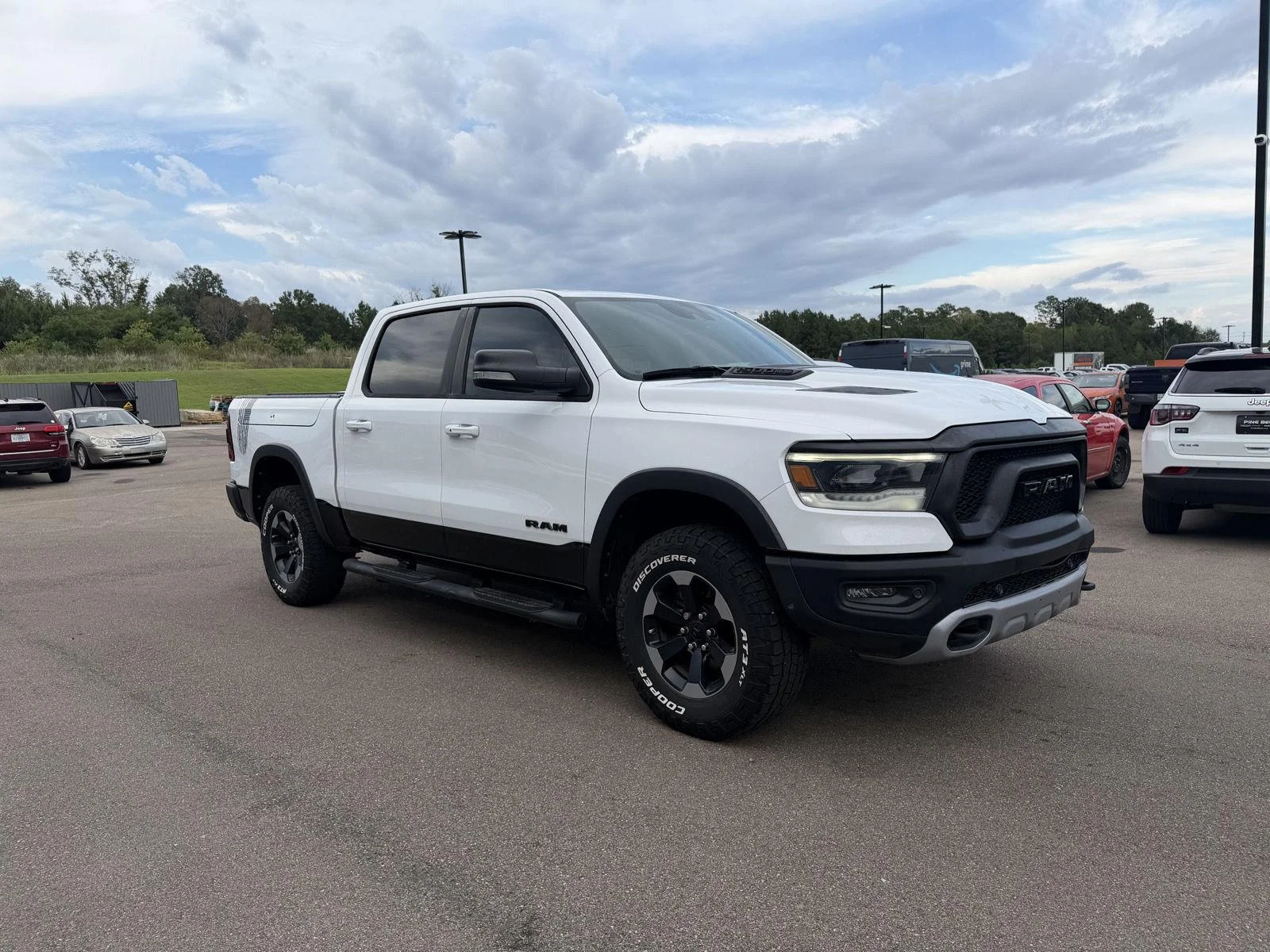 Used 2021 Bright White Clearcoat Ram Rebel image 3