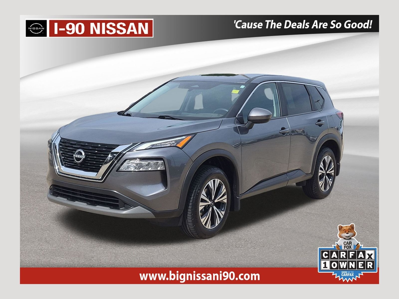 Certified Used 2023 Gun Metallic Nissan SV image 1