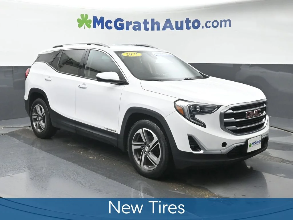 Used 2021 GMC Terrain SLT with VIN 3GKALPEV6ML312779 for sale in Marion, IA