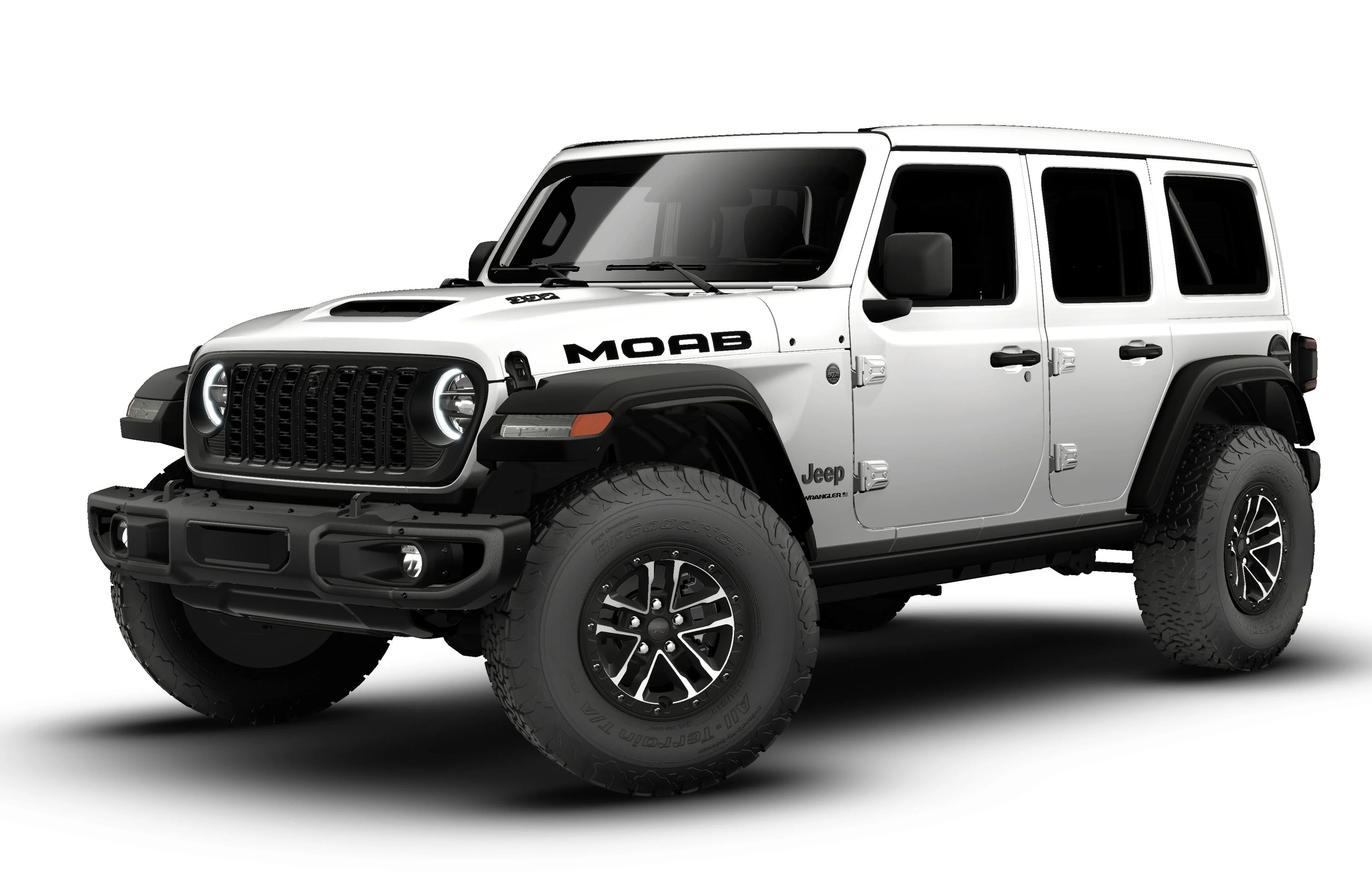 New 2026 Bright White Clear-Coat Exterior Paint Jeep Rubicon 392 image 27