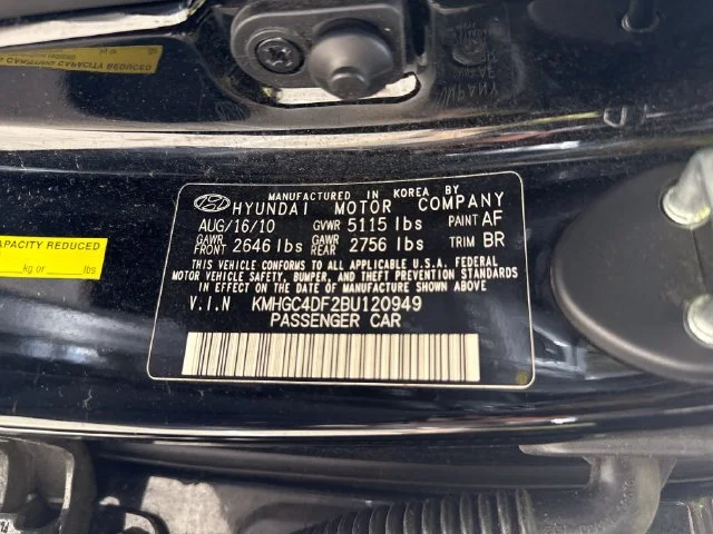 Used 2011 Black Noir Pearl Hyundai 4.6 image 16