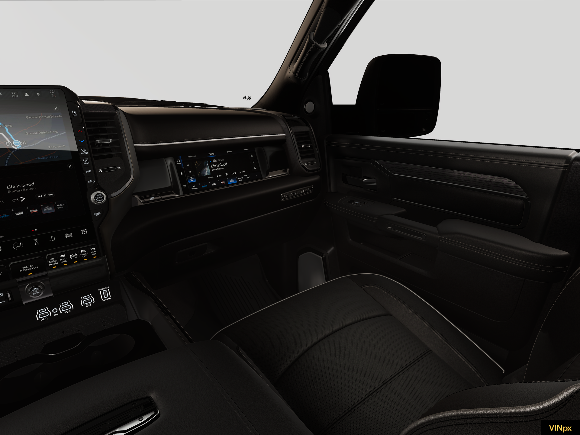 New 2026 Diamond Black Crystal Pearl-Coat Exterior Paint RAM REBEL image 16