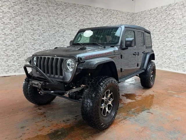Used 2021 Granite Crystal Metallic Clearcoat Jeep Unlimited Rubicon image 3