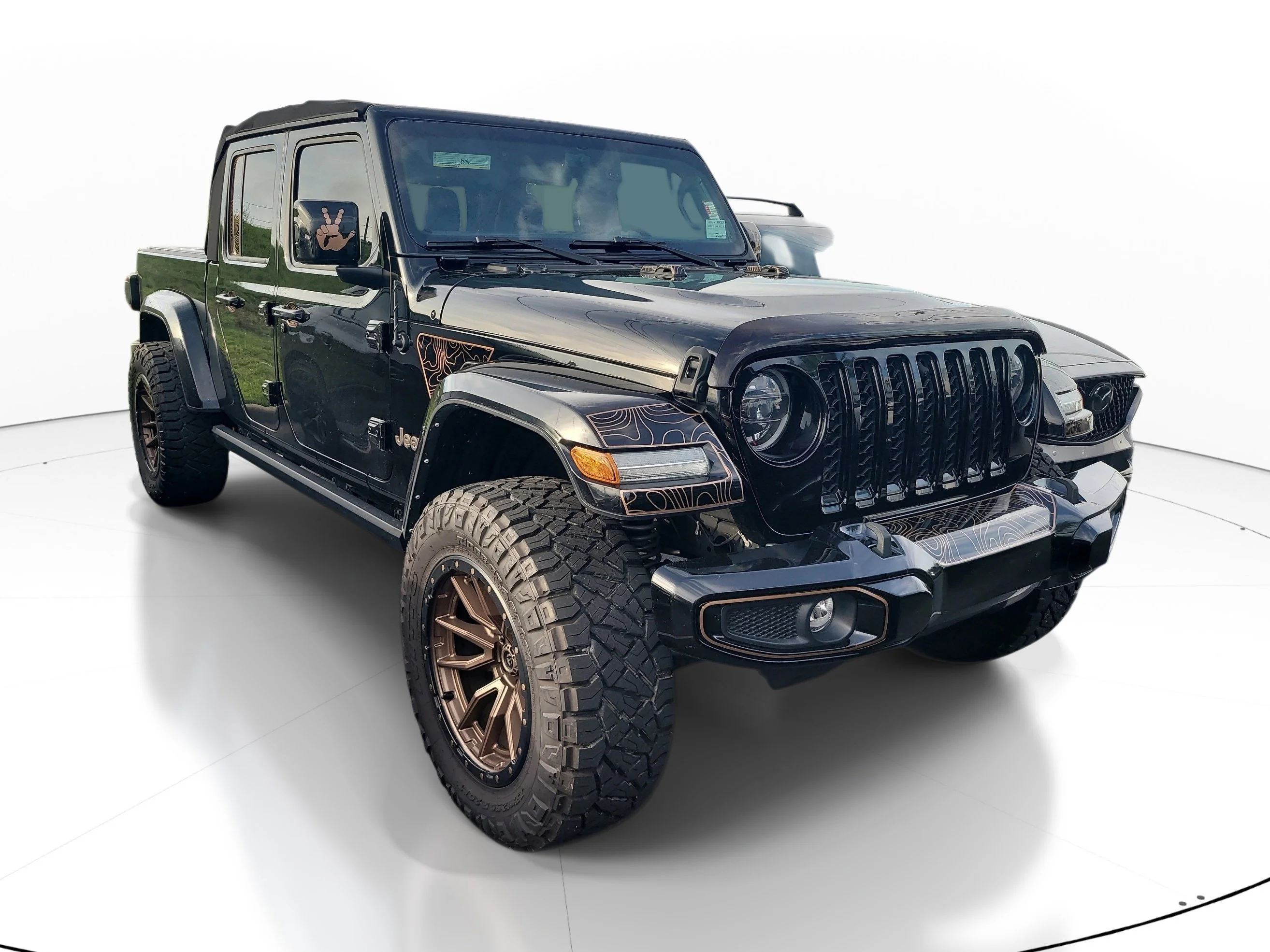 Used 2021 Black Clearcoat Jeep High Altitude image 1