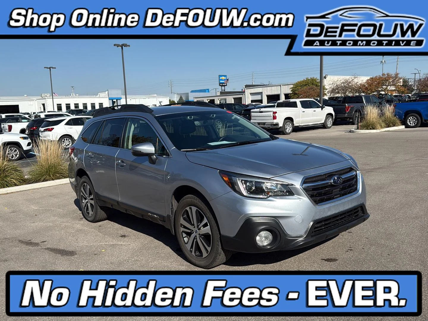 Used 2019 Ice Silver Metallic Subaru Limited image 1