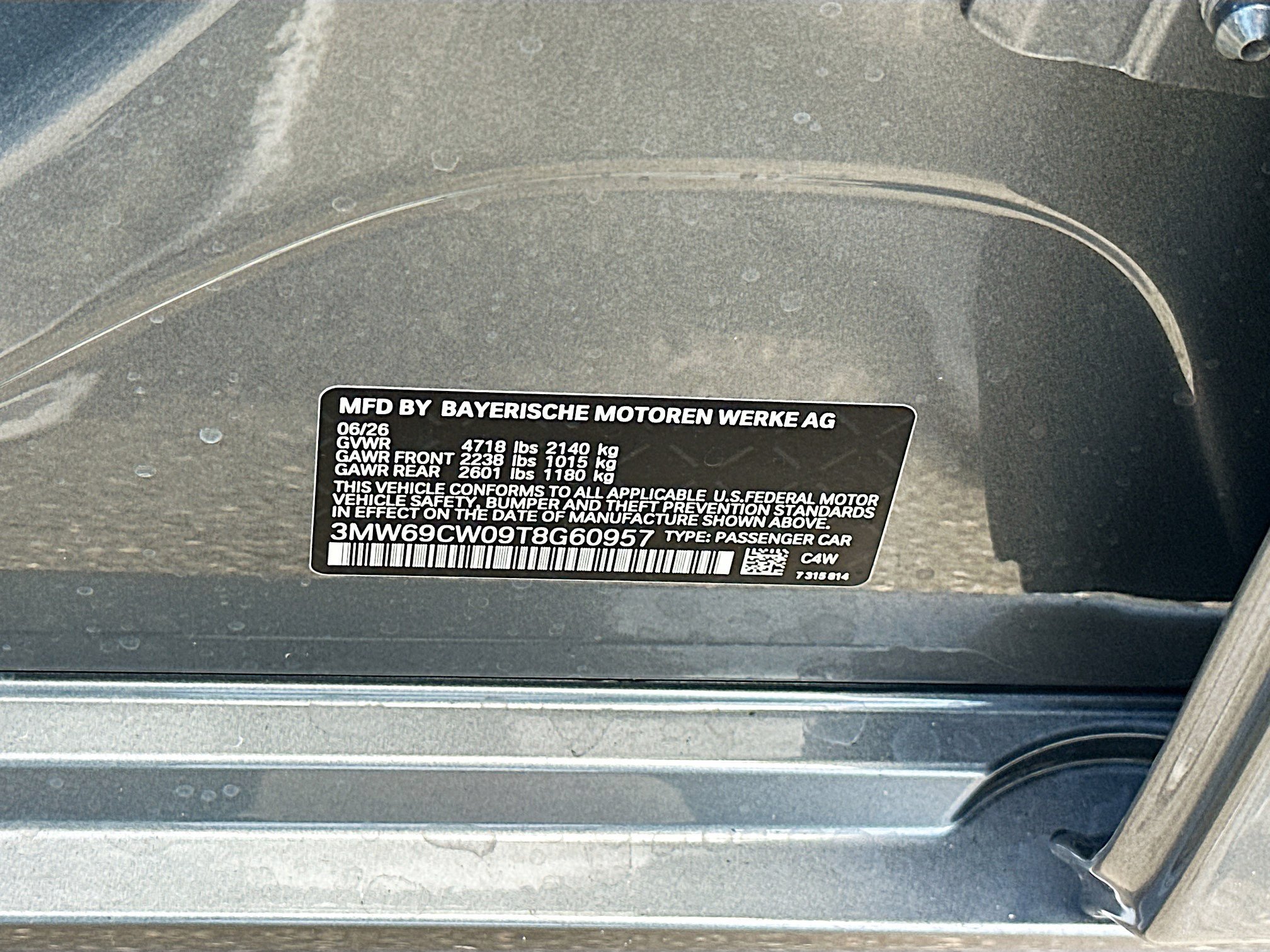 New 2026 Skyscraper Grey Metallic BMW 330i NA image 23