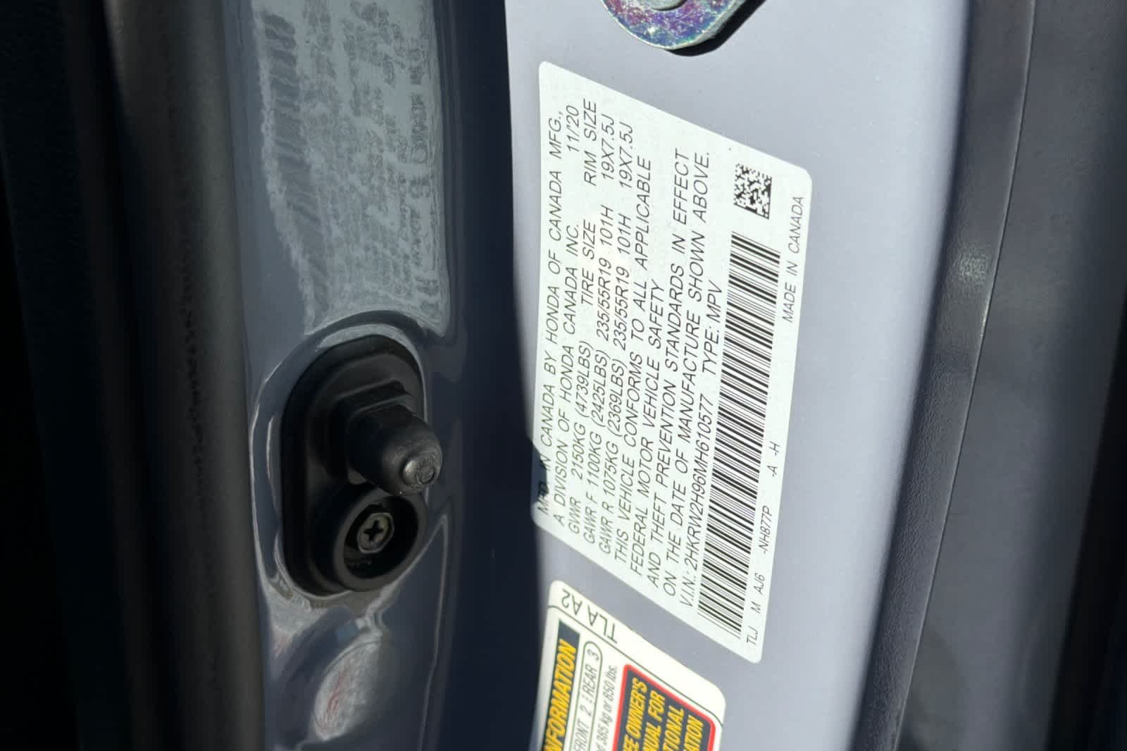 Used 2021 Sonic Gray Pearl Honda Touring image 34