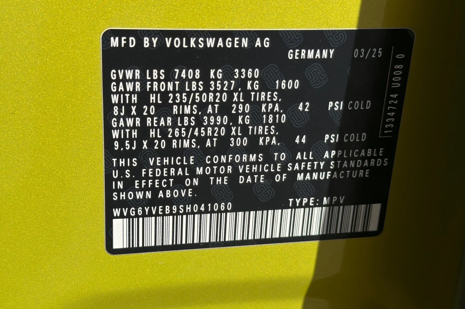 New 2025 Yellow Volkswagen 1st Edition image 28