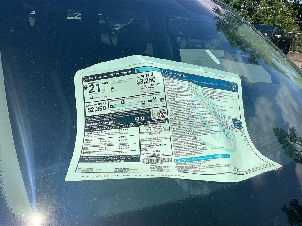 New 2026 Black Volkswagen 2.0T Peak Edition image 18