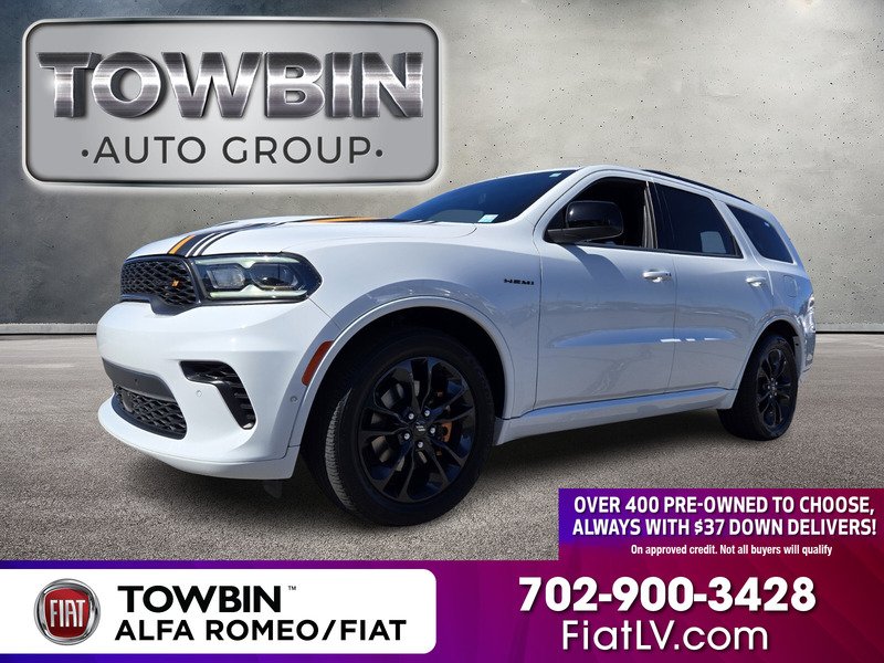 Used 2023 White Knuckle Clearcoat DODGE HEMI ORANGE AWD image 1